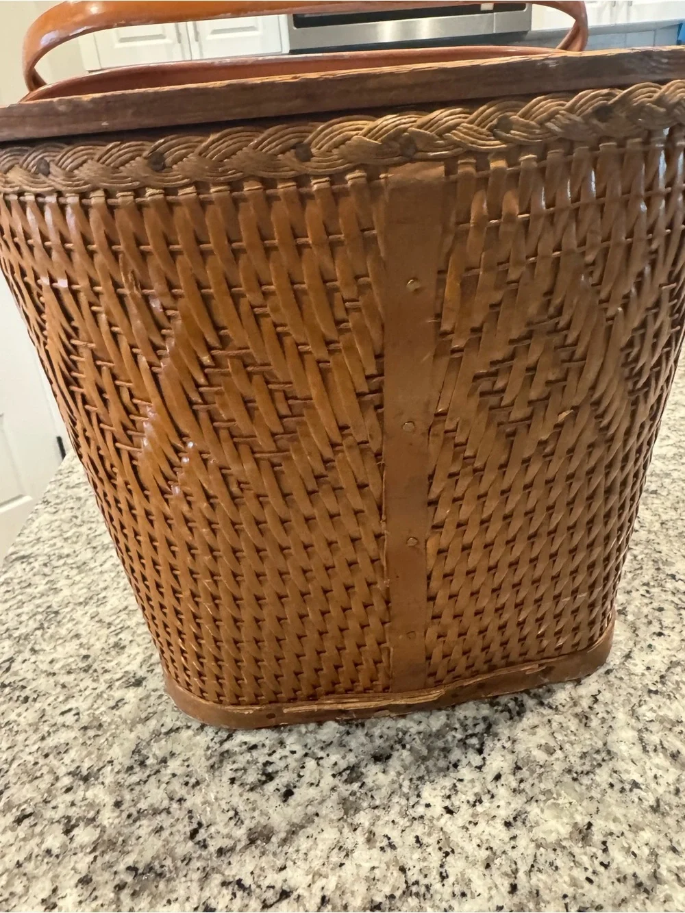 Vintage 1940’s Red-Man picnic basket